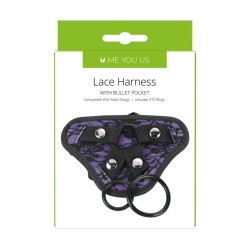 Me You Us Lace Harness With Bullet Pocket Me You Us Lace Harness With Bullet Pocket