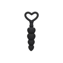 Ouch Silicone Anal Love Beads Black Ouch Silicone Anal Love Beads Black