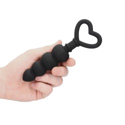 Ouch Silicone Anal Love Beads Black Ouch Silicone Anal Love Beads Black