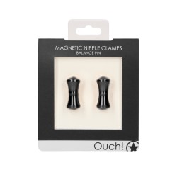 Ouch Magnetic Nipple Clamps Balance Pin Black Ouch Magnetic Nipple Clamps Balance Pin Black