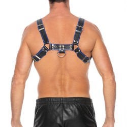 Ouch Chest Bulldog Harness Blue Small To Medium Ouch Chest Bulldog Harness Blue Small To Medium
