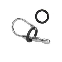 Ouch Urethral Sounding Stainless Steel Stretcher With Ring Ouch Urethral Sounding Stainless Steel Stretcher With Ring