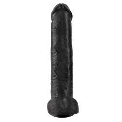 King Cock 15 Inch Cock with Balls Black King Cock 15 Inch Cock with Balls Black