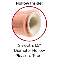 King Cock 11 Inch Flesh Two Cocks One Hole Hollow StrapOn King Cock 11 Inch Flesh Two Cocks One Hole Hollow StrapOn