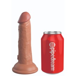 King Cock Elite 6 Inch Dual Density Vibrating Cock Flesh Pink King Cock Elite 6 Inch Dual Density Vibrating Cock Flesh Pink