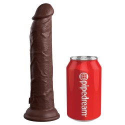 King Cock Elite 9 Inch Dual Density Vibrating Cock Flesh Brown King Cock Elite 9 Inch Dual Density Vibrating Cock Flesh Brown