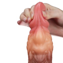 Lovetoy 7 Inch Dual Layered Silicone Cock Lovetoy 7 Inch Dual Layered Silicone Cock