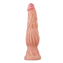 Lovetoy 9.5 Inch Dual Layered Silicone Cock Flesh Pink Lovetoy 9.5 Inch Dual Layered Silicone Cock Flesh Pink