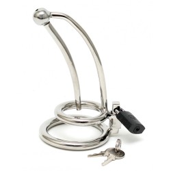 Chastity Penis Lock Curved With Urethral Tube Chastity Penis Lock Curved With Urethral Tube