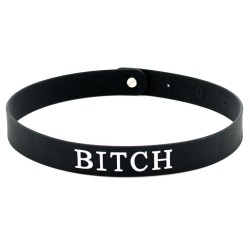 Black Silicone Bitch Collar Black Silicone Bitch Collar
