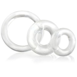Screaming O RingO x3 Clear Cock Rings Screaming O RingO x3 Clear Cock Rings