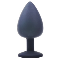 Large Black Jewelled Silicone Butt Plug Large Black Jewelled Silicone Butt Plug