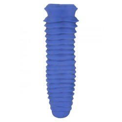 Apollo Stroker Closed End Textured Masturbator Blue Apollo Stroker Closed End Textured Masturbator Blue