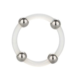 Steel Beaded Silicone Cock Ring XL Steel Beaded Silicone Cock Ring XL