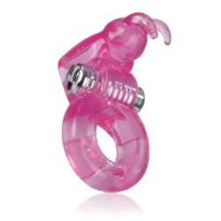Basic Essentials Bunny Enhancer Cock Ring With Stimulator Basic Essentials Bunny Enhancer Cock Ring With Stimulator