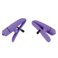 Nipplettes Virbrating Adjustable Purple Nipple Clamps Nipplettes Virbrating Adjustable Purple Nipple Clamps