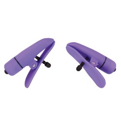 Nipplettes Virbrating Adjustable Purple Nipple Clamps Nipplettes Virbrating Adjustable Purple Nipple Clamps