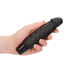 Ribbed Vibrator Black Ribbed Vibrator Black
