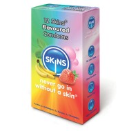 Skins Condoms Flavoured 12 Pack Skins Condoms Flavoured 12 Pack