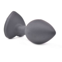 Small Heart Shaped Diamond Base Black Butt Plug Small Heart Shaped Diamond Base Black Butt Plug