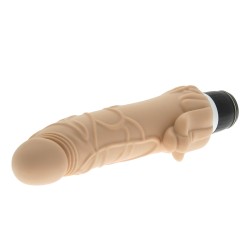Classic Silicone Penis Vibrator with Clit Stim Classic Silicone Penis Vibrator with Clit Stim