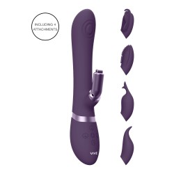 Vive Etsu Interchangeable Rabbit Vibrator Purple Vive Etsu Interchangeable Rabbit Vibrator Purple