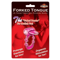 Forked Tongue Vibrating Silicone Cock Ring Forked Tongue Vibrating Silicone Cock Ring