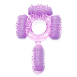 Humm Dinger Super Quad Vibrating Cock Ring Purple Humm Dinger Super Quad Vibrating Cock Ring Purple