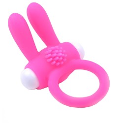 Cockring With Rabbit Ears Pink Cockring With Rabbit Ears Pink