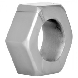 Master Series Silver Hex Heavy Duty Cock Ring and Ball Stretcher Master Series Silver Hex Heavy Duty Cock Ring and Ball Stretcher