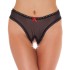 Crotchless Sheer Black GString