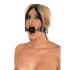 Leather Ball Gag And Head Harness