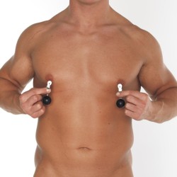 Nipple Clamps With Round Black Weights Nipple Clamps With Round Black Weights