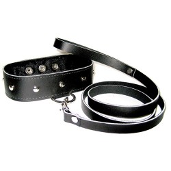 SportSheets Leather Leash And Collar SportSheets Leather Leash And Collar